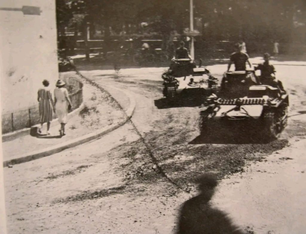 Les chars allemands à Vienne pendant la seconde guerre mondiale