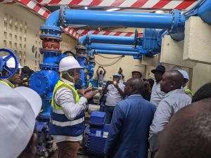 Goma : Les problèmes d'eau expliqués par la démographie, la Regideso assure une solution adéquate Une visite d'inspection pour évaluer les efforts déployés par la Regideso afin de résoudre le problème de pénurie d'eau