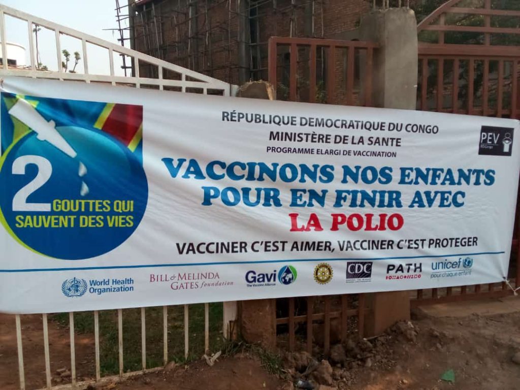 Nord-Kivu : Lancement imminent de la deuxième phase de la campagne de vaccination contre la poliomyélite Démarrage de la campagne de la vaccination contre la poliomyélite au Sud-Kivu