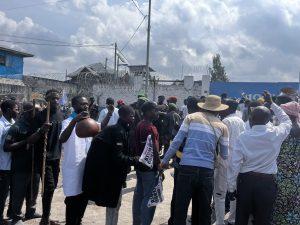 RDC : Human Right Watch s'indigne contre les violences du 30 Août 2023 à Goma Les manifestants à la base de la MONUSCO a Goma