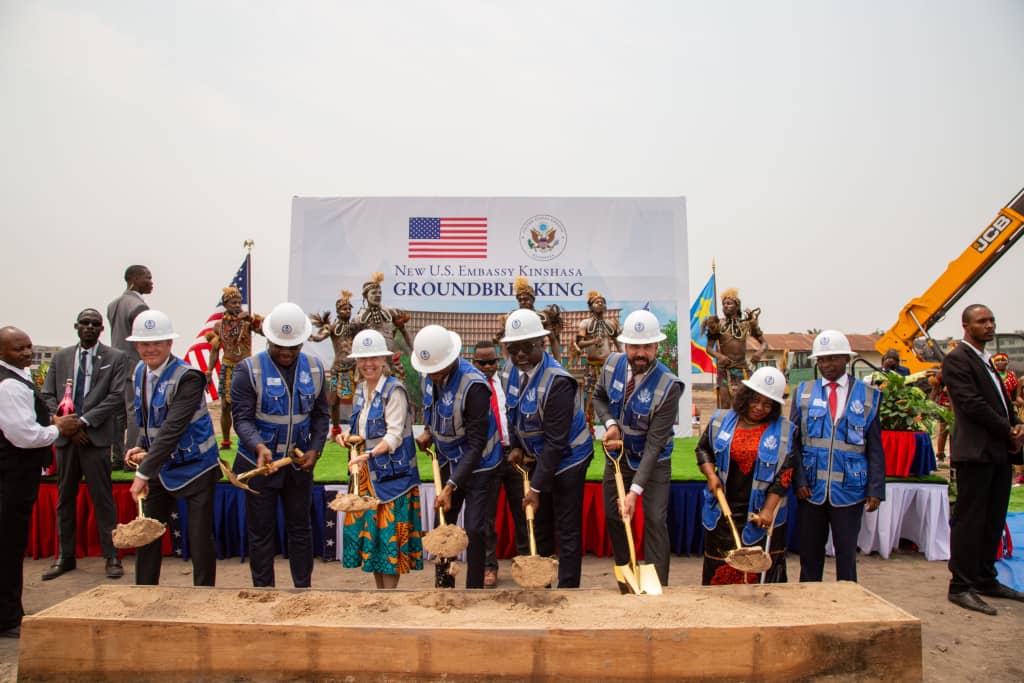 Lancement des travaux du nouveau bâtiment de l'ambassade des USA à Kinshasa