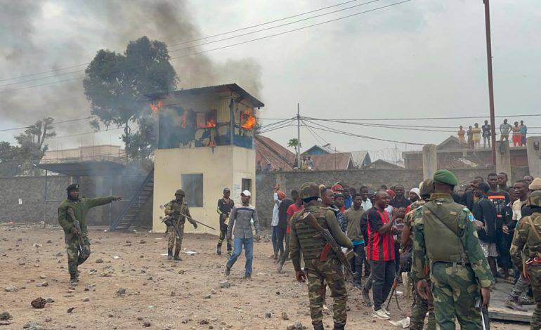 Photo illustrative d'une manifestation contre la MONUSCO a Goma