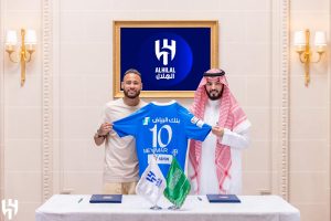 l'attaquant international brésilien Neymar Junior