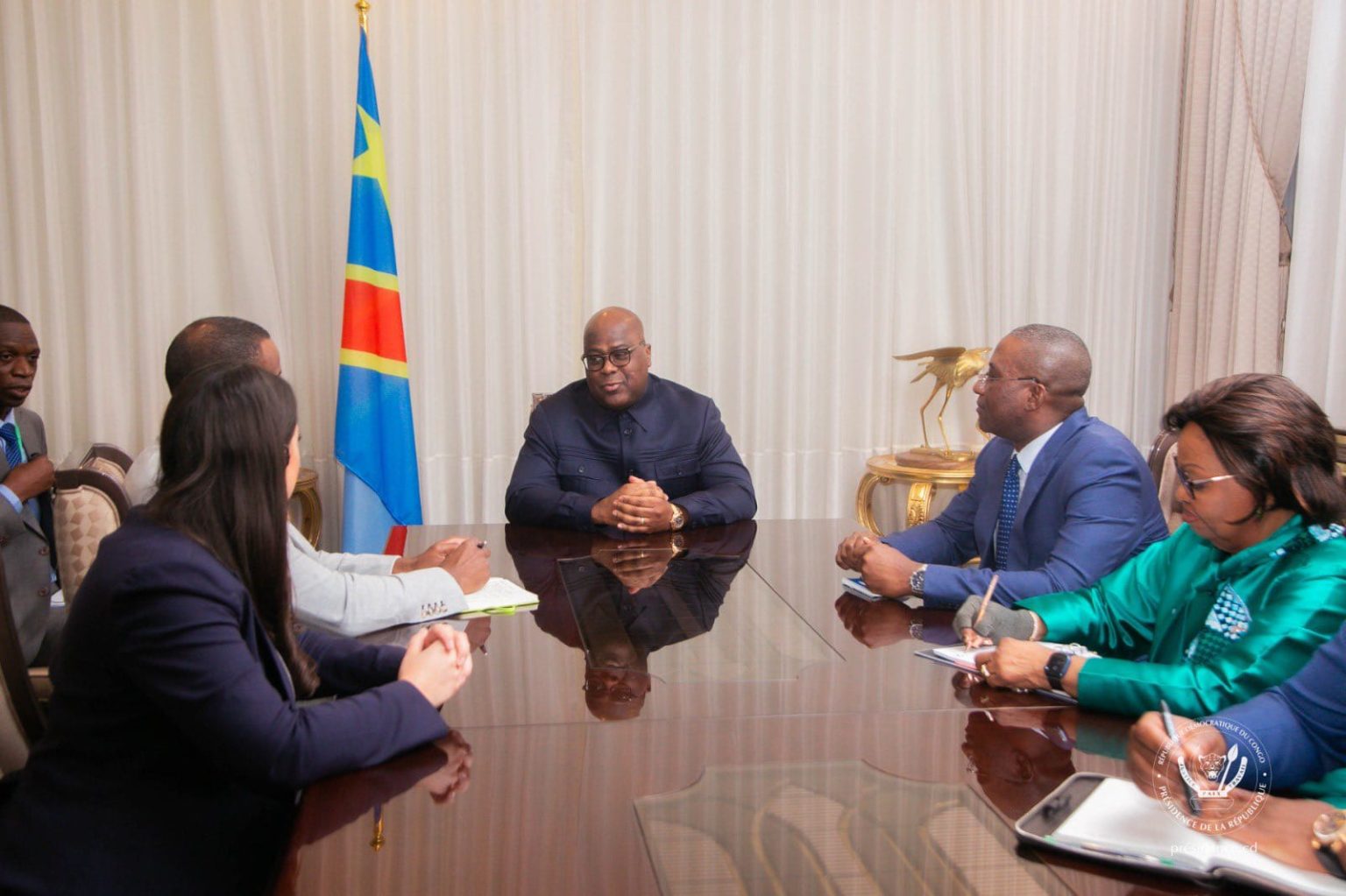 Le président de la République Démocratique, Félix Tshisekedi a reçu une délégation du congrès américain
