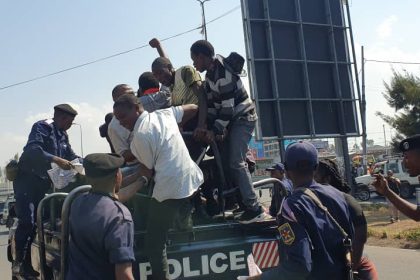 Arrestation des militants de la LUCHA par les policiers dans la ville de Goma