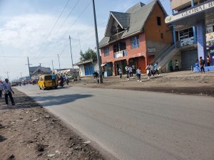 Circulation perturbée à Ndosho dans la partie ouest de la ville