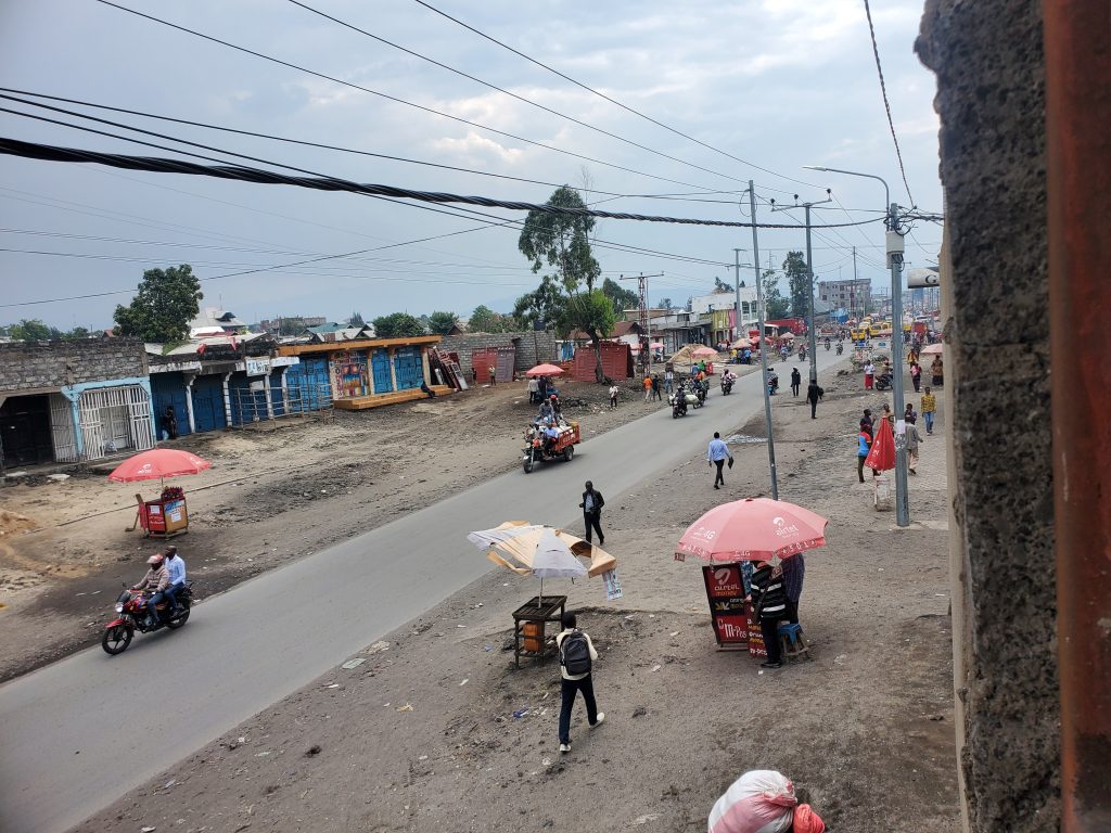 Circulation perturbée à Ndosho dans la partie ouest de la ville