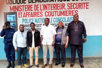 Le Commandant de la Police Nationale Congolaise, commissariat urbain de Butembo, le Commissaire Supérieur NGONZELA NGOGBE Georges a reçu à son office de travail