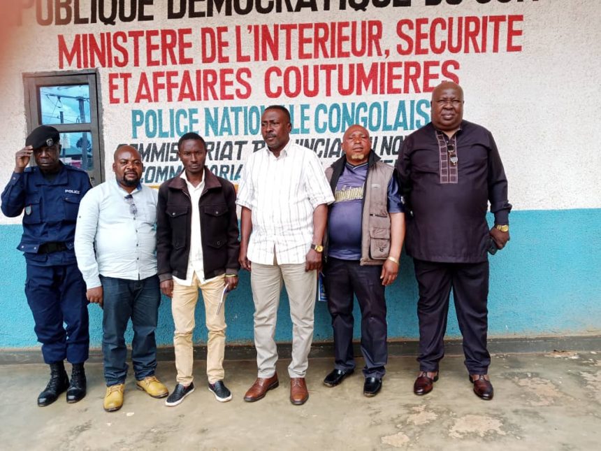 Le Commandant de la Police Nationale Congolaise, commissariat urbain de Butembo, le Commissaire Supérieur NGONZELA NGOGBE Georges a reçu à son office de travail