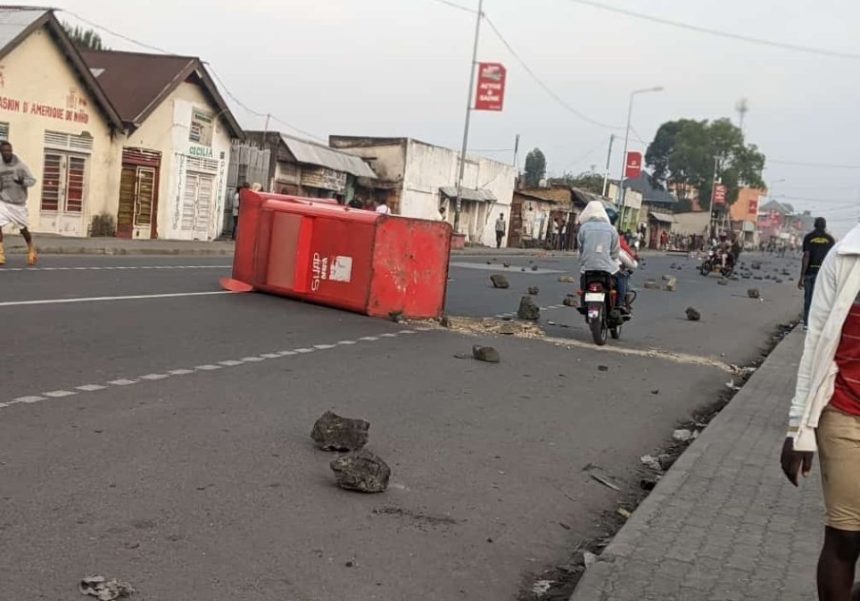 La ville était morte ce lundi dans la ville de Goma