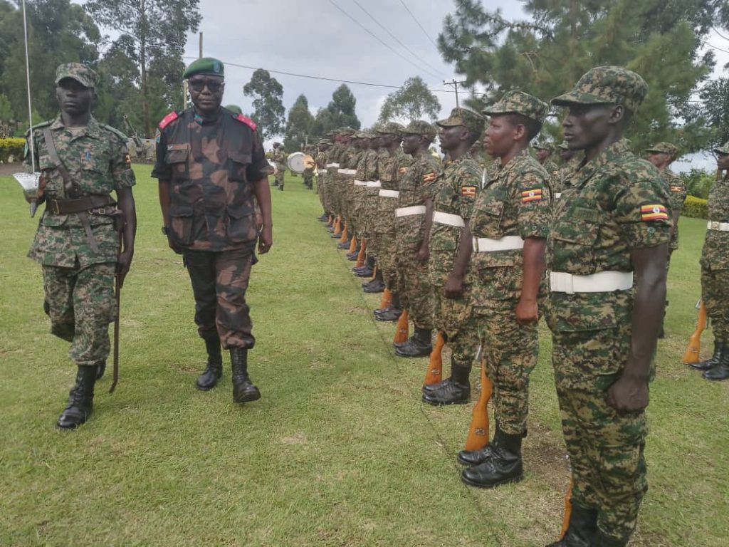 Le Commandant secteur opérationnel SOKOLA 1 Grand Nord, le Général Major KASONGO MALOBA Robert et son collègue du secteur opérationnel ITURI, le Général Major NYEMBO Abdallah