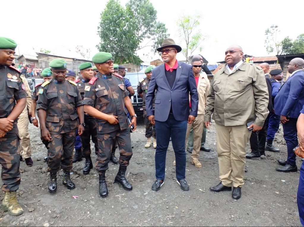 Peter Kazadi, Jean-Pierre Bemba et d’autres membres du gouvernement en mission à Goma