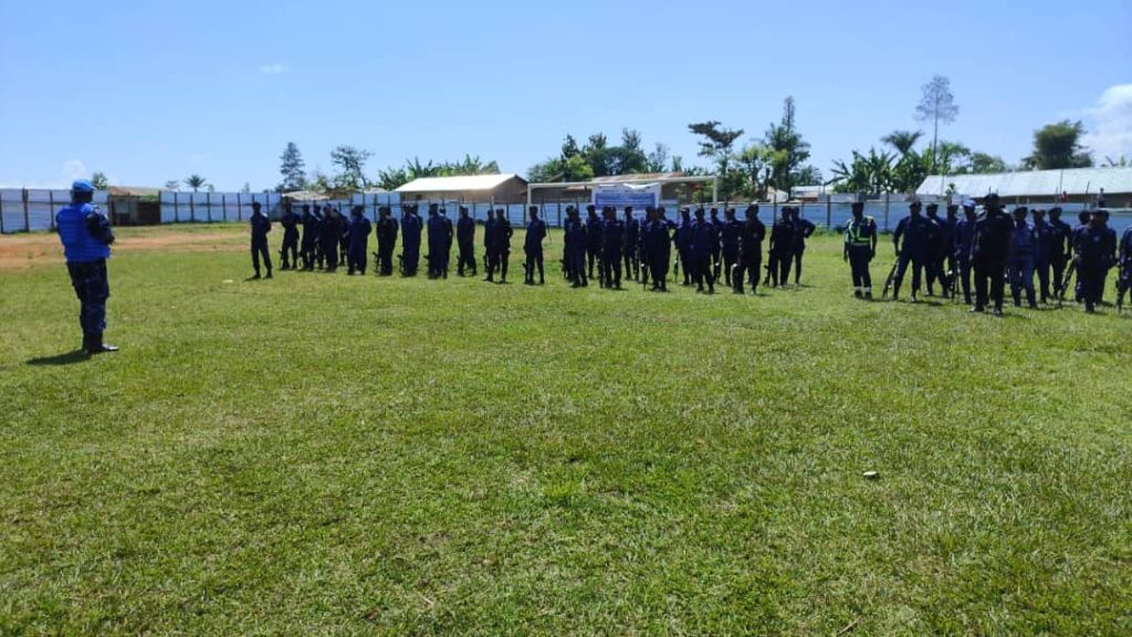 Des éléments de la PNC et UNPOL à OICHA pendant la formation