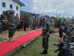 La Brigade d’intervention de la Force de la Monusco-FIB avec son nouveau commandant