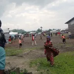 Plusieurs cabanes détruites par les eaux de pluie au camp de kanyaruchinya dans le territoire de Nyiragongo