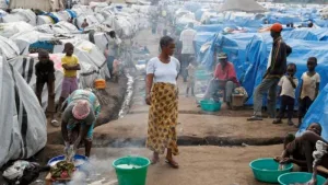 Environ 5.000 déplacés du Camp de Tsé, situé dans le groupement Losandrema, chefferie de bahema Nord, territoire de Djugu