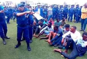 26 présumés criminels présentés par la police nationale congolaise en ville de Goma