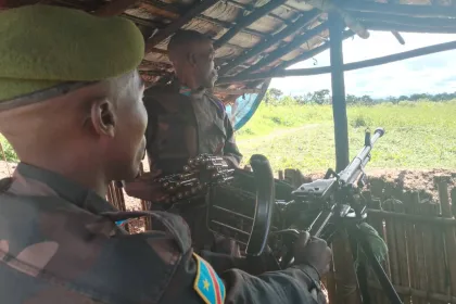 Photo d'illustration : Les éléments FARDC dans la position militaire de Mayangose