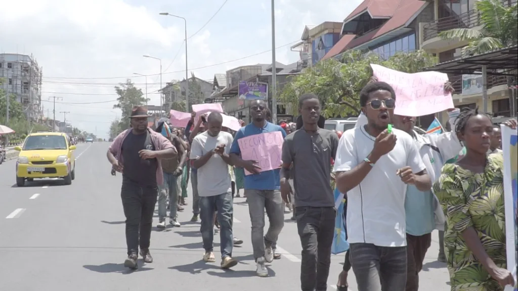 La manifestation du collectif de victimes de l'agression rwandaise réprimée violemment par la police