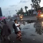 Dans les rues de Goma dans le quartier Mugunga