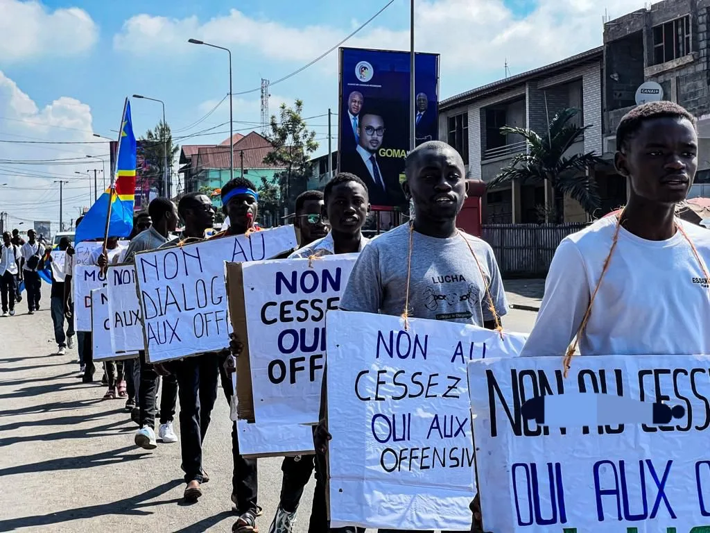 Une vingtaine des militants de la LUCHA ont manifesté ce mercredi à Goma