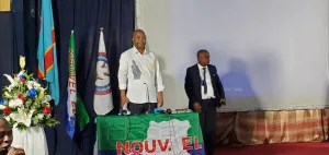 Adolphe MUZITO candidat à la présidentielle devant la presse