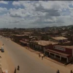 Photo d'illustration : Vu aérien du boulevard président de la république, en ville de Butembo