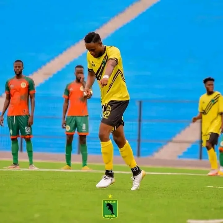 Le joueur congolais Jonathan Ikangalombo a inscrit son premier but avec l'AS Vclub 