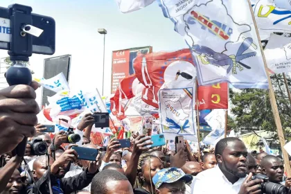 Le Président de la chambre haute du parlement congolais Bahati lukwebo a Goma