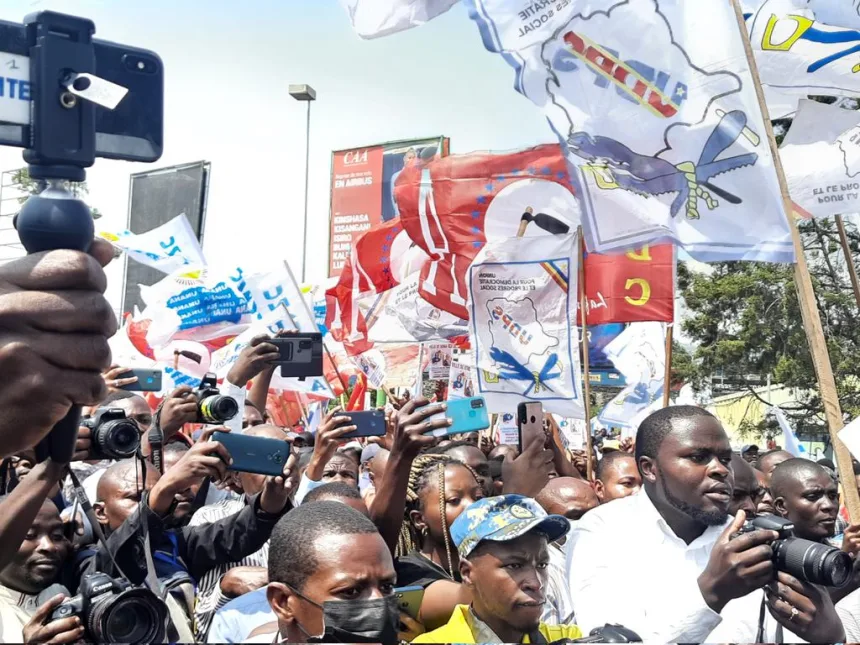 Le Président de la chambre haute du parlement congolais Bahati lukwebo a Goma