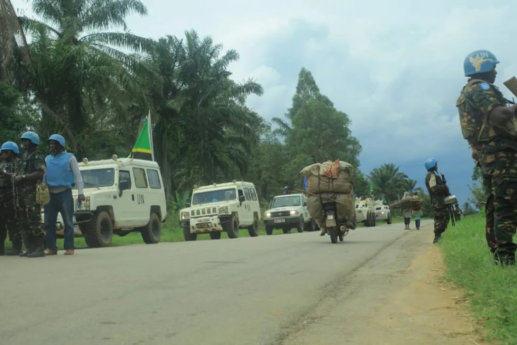 Photo d'illustration : Un convoi des casques bleus Tanzanien à Beni