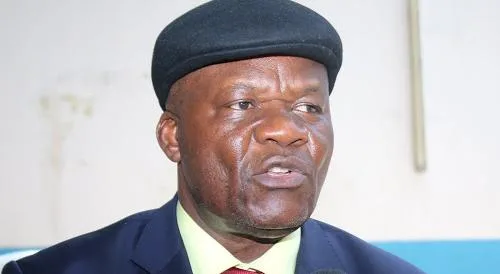 Vice-president of the delegation of M23 rebels, Roger Lumbala attends a press briefing in Ugandas capital Kampala on January 8, 2013. A delegation of rebels was in Kampala for talks with the Congolese government aimed at ending a crisis that has led to widespread rights abuses and displacement and sparked fears of an all-out regional conflict. The M23, former rebels who were integrated into the Democratic Republic of Congo's regular forces in 2009 and mutinied again this year, pulled out of the main eastern city of Goma last week when the government agreed to discuss some of their demands.