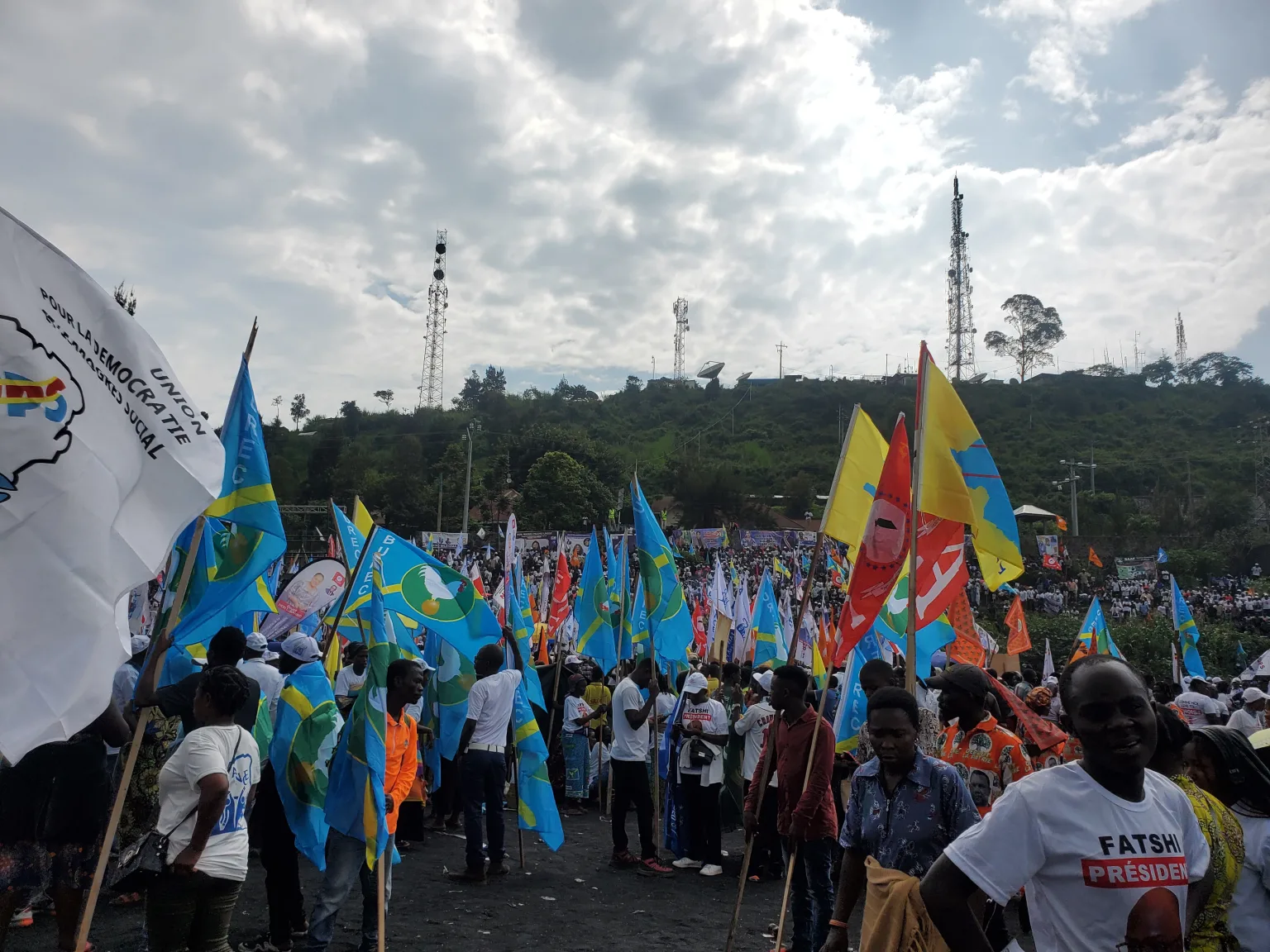 Meeting du Candidat Président Félix TSHISEKEDI au stade Afia dans la ville de Goma