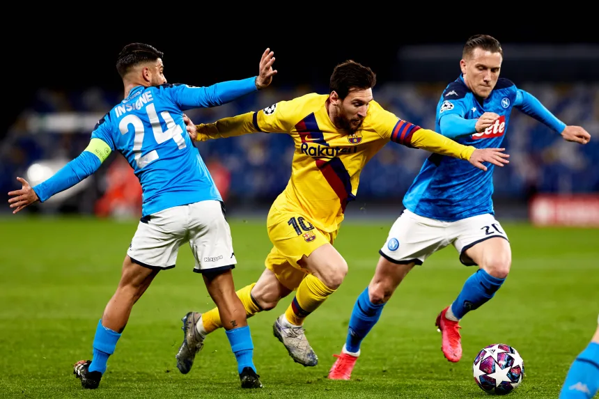 Photo d’illustration : Lors de la rencontre du Barcelone vs Naples