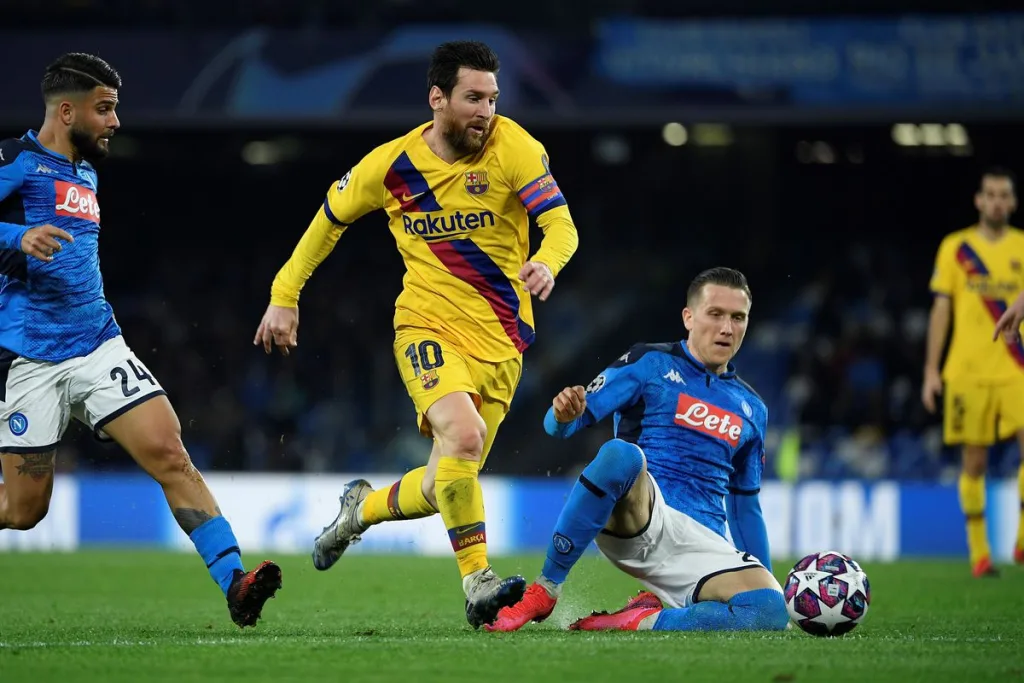 Photo d’illustration : Lors de la rencontre du Barcelone vs Naples