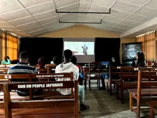 Le film "garçon qui dopta le vent " a été projeté pour les jeunes de la ville touristique de Goma