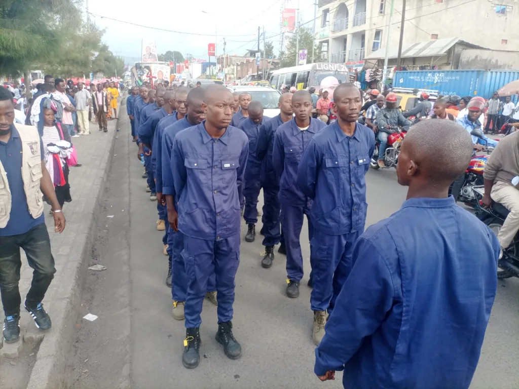 Le premier contingent des étudiants réservistes regagne Goma