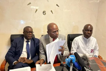 Photo d'illustration : De gauche à droite, Denis Mukwege, Théodore Ngoy et Martin Fayulu.