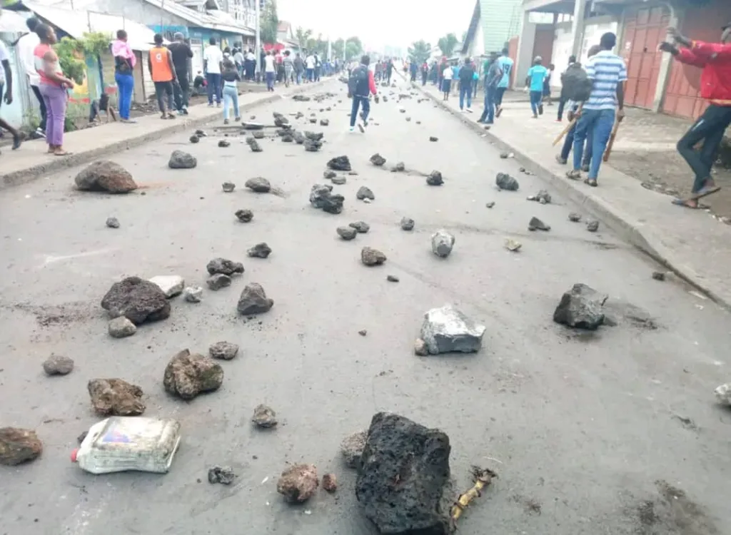 Une marche de protestation organisée par certains jeunes du quartier populaire de Ndosho [Photo d'illustration]