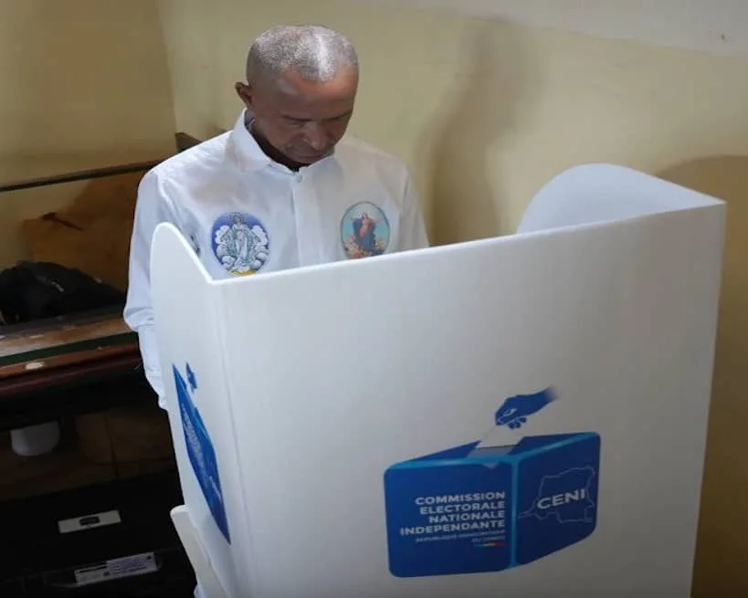 Le candidat président Moïse Katumbi a revendiqué la victoire à l'heure même de voter dans la matinée à l'élection présidentielle