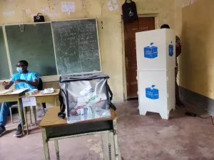 Photo d'illustration : Dans un bureau de vote au centre de l'institut ZANER dans la ville de Goma