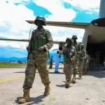 Un convoi des véhicules des soldats Sud Soudanais déployés dans le cadre de la force de l'EAC a quitté le territoire de Nyiragongo.