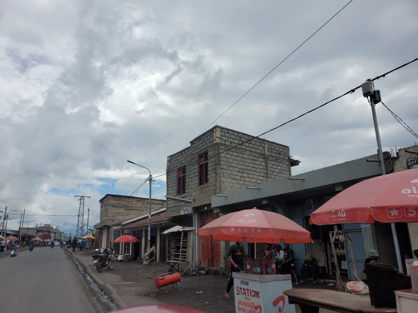 Un bandit maîtrisé au niveau du village Kiziba2 dans le territoire de Nyiragongo.