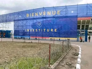 RDC : La ville de Kinshasa s'embellit aux couleurs de la prestation de serment du Président Réélu Félix Tshisekedi Préparation de la cérémonie d’investiture du Président Félix Tshisekedi après sa réélection à la tête de la RDC au stade de Martyrs