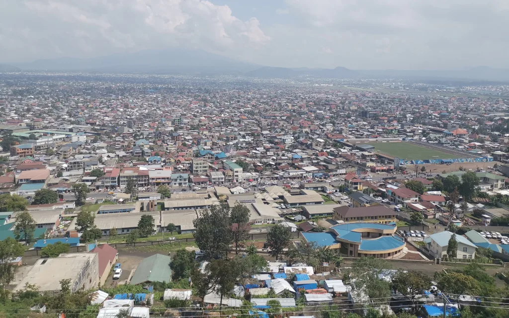 La ville touristique de Goma, chef-lieu de la province du Nord-Kivu