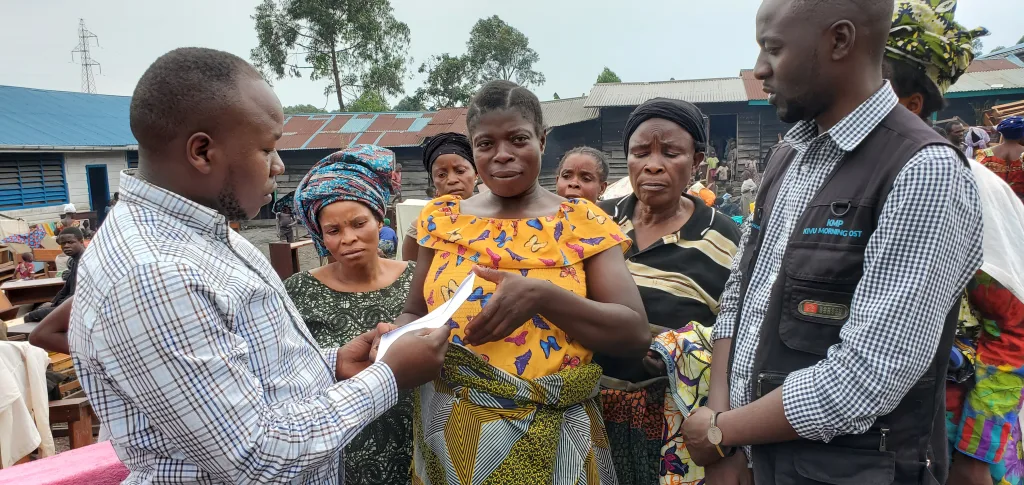 Les déplacées venues de Sake et environs fuyant les guerres du m23 à Mugunga