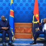 Le président Félix Tshisekedi et son homologue Joao Lourenco