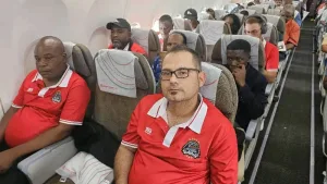 Ligue des Champions de la CAF : La première délégation du TP Mazembe s'envole pour l'Afrique du Sud La première délégation du TP Mazembe s'envole pour l'Afrique du Sud