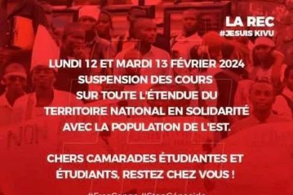 Suspension des activités académiques en signe de deuil national, Les étudiants solidaires face à l'agression rwandaise