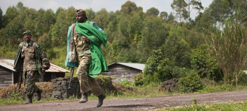 Les rebelles du m23 dans le territoire de Rutshuru au Nord-Kivu